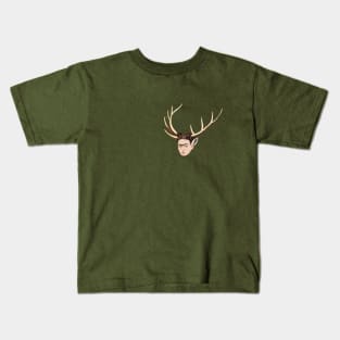 deer head frida kalho Kids T-Shirt